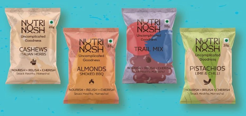 The free sample set — all four NutriNosh 28g varieties